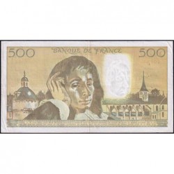F 71-45 - 06/09/1990 - 500 francs - Pascal - Série H.328 - Etat : TTB-