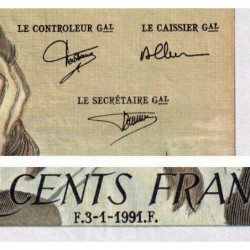 F 71-46 - 03/01/1991 - 500 francs - Pascal - Série O.334 - Etat : TTB-