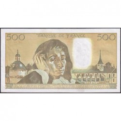F 71-46 - 03/01/1991 - 500 francs - Pascal - Série B.339 - Etat : TTB