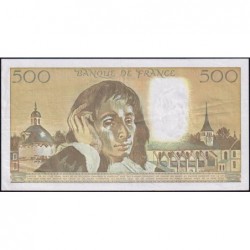 F 71-46 - 03/01/1991 - 500 francs - Pascal - Série A.343 - Etat : TTB