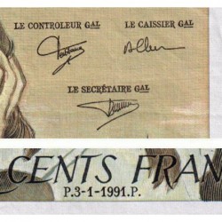 F 71-46 - 03/01/1991 - 500 francs - Pascal - Série A.343 - Etat : TTB