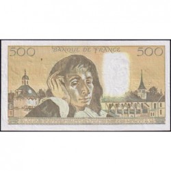 F 71-46 - 03/01/1991 - 500 francs - Pascal - Série Y.343 - Etat : TB+