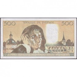 F 71-47 - 02/05/1991 - 500 francs - Pascal - Série J.348 - Etat : TB