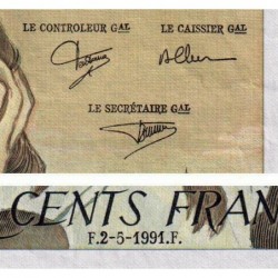 F 71-47 - 02/05/1991 - 500 francs - Pascal - Série Y.350 - Etat : TTB-