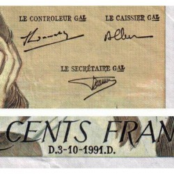 F 71-48 - 03/10/1991 - 500 francs - Pascal - Série L.354 - Etat : TB+