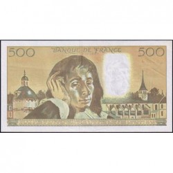 F 71-51 - 07/01/1993 - 500 francs - Pascal - Série Z.400 - Etat : TTB+