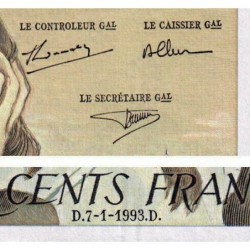 F 71-51 - 07/01/1993 - 500 francs - Pascal - Série Z.400 - Etat : TTB+