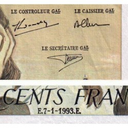 F 71-51 - 07/01/1993 - 500 francs - Pascal - Série U.401 - Etat : TTB