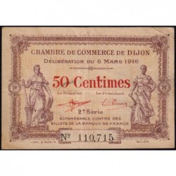 Dijon - Pirot 53-7 - 50 centimes - 2e série - 06/03/1916 - Etat : TTB-