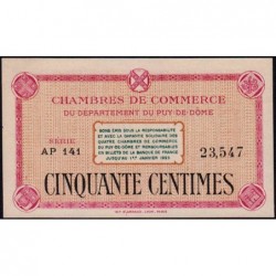 Puy-de-Dôme - Pirot 103-19 - 50 centimes - Série AP 141 - Sans date - Etat : SPL