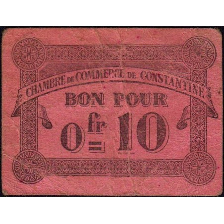 Algérie - Constantine 140-47 - 0,10 franc - 12/10/1915 - Etat : TB+