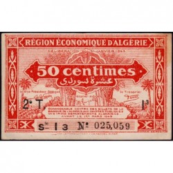 Algérie - Pick 100 - 50 centimes - Série I3 - 31/01/1944 - Etat : TTB+