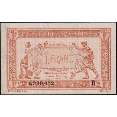 VF 04-05 - 1 franc - Trésorerie aux armées - 1919 - Série R - Etat : SPL