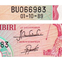 Burundi - Pick 27b_4 - 20 francs - Série BU - 01/10/1989 - Etat : NEUF