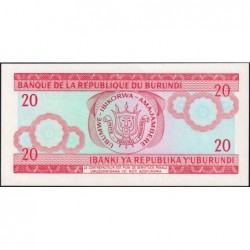 Burundi - Pick 27d_5 - 20 francs - Série DY - 01/11/2007 - Etat : NEUF