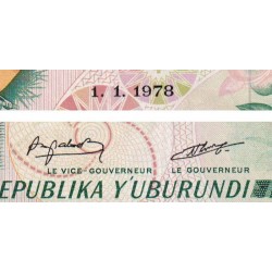 Burundi - Pick 31a_2 - 1'000 francs - Série C - 01/01/1978 - Etat : SUP