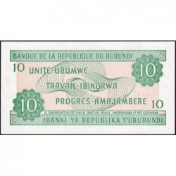 Burundi - Pick 33d_1 - 10 francs - Série BB - 05/02/1997 - Etat : NEUF