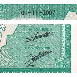 Burundi - Pick 33e_2 - 10 francs - Série CK - 01/11/2007 - Etat : NEUF
