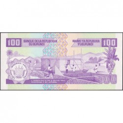Burundi - Pick 37a - 100 francs - Série ET - 01/10/1993 - Etat : NEUF