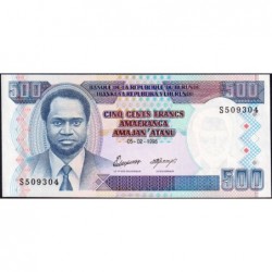 Burundi - Pick 37A - 500 francs - Série S - 05/02/1995 - Etat : NEUF