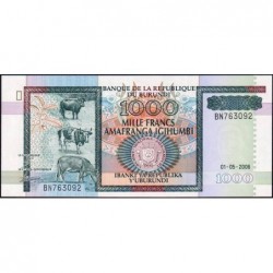 Burundi - Pick 39d - 1'000 francs - Série BN - 01/05/2006 - Etat : NEUF