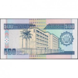 Burundi - Pick 45a - 500 francs - Série BA - 01/05/2009 - Etat : NEUF