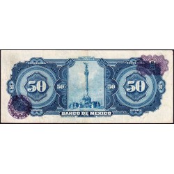 Mexique - Pick 49a - 50 pesos - Série BC - Préfixe A - 22/12/1948 - Etat : SUP-