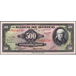 Mexique - Pick 51s - 500 pesos - Série CAS - Préfixe P - 18/02/1977 - Etat : NEUF