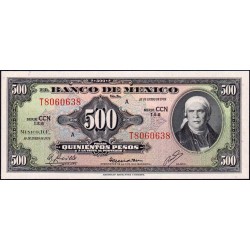Mexique - Pick 51t - 500 pesos - Série CCN - Préfixe T - 18/01/1978 - Etat : NEUF