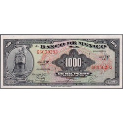 Mexique - Pick 52s - 1'000 pesos - Série BYP - Préfixe G - 02/08/1974 - Etat : pr.NEUF