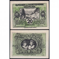 Autriche - Notgeld - Saalfelden - 20 heller - 07/1920 - Etat : SPL