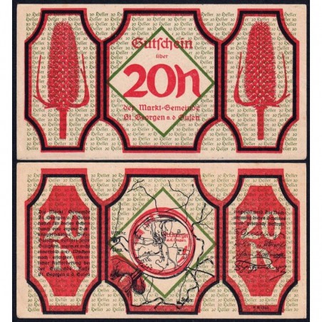 Autriche - Notgeld - St-Georgen-an-der-Gusen - 20 heller - 1920 - Etat : SUP+