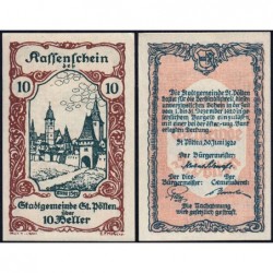 Autriche - Notgeld - St-Pölten - 10 heller - 30/06/1920 - Etat : NEUF