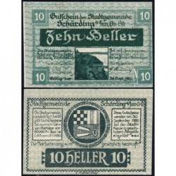 Autriche - Notgeld - Schärding - 10 heller - Type I a - 13/03/1920 - Etat : NEUF