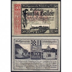 Autriche - Notgeld - Schärding - 50 heller - Type I b - 13/03/1920 - Etat : NEUF