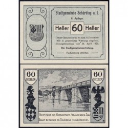 Autriche - Notgeld - Schärding - 60 heller - Type II a - 30/04/1920 - Etat : pr.NEUF