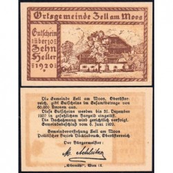 Autriche - Notgeld - Zeel-am-Moos - 10 heller - 06/06/1920 - Etat : NEUF