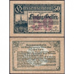 Autriche - Notgeld - Wien - 50 heller - Type c - 21/11/1919 - Etat : SPL