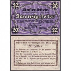 Autriche - Notgeld - Wien - 20 heller - Type f - 13/02/1920 - Etat : NEUF