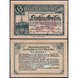 Autriche - Notgeld - Wien - 50 heller - Type i - 03/12/1920 - Etat : SPL+