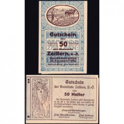 Autriche - Notgeld - Zeillern - 50 heller - Type b - 1920 - Etat : SUP