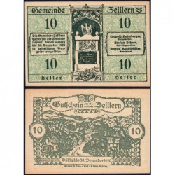 Autriche - Notgeld - Zeillern - 10 heller - Type c - 1920 - Etat : pr.NEUF