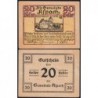 Autriche - Notgeld - Aspach - 20 heller - Type c - 25/03/1920 - Etat : TTB