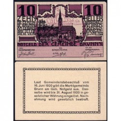 Autriche - Notgeld - Brunn-am-Gebirge - 10 heller - Type b - 16/06/1920 - Etat : SPL