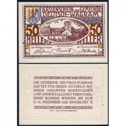 Autriche - Notgeld - Deutsch-Wagram - 50 heller - Type b - 1920 - Etat : NEUF