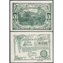 Autriche - Notgeld - Grein - 10 heller - Type a - 15/04/1920 - Etat : NEUF