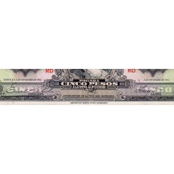 Mexique - Pick 60g - 5 pesos - Série MD - Préfixe W - 08/11/1961 - Etat : SUP+