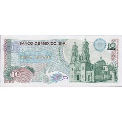 Mexique - Pick 63h_1 - 10 pesos - Série 1DJ - Préfixe J - 15/05/1975 - Etat : NEUF