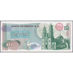 Mexique - Pick 63h_5 - 10 pesos - Série 1EE - Préfixe E - 15/05/1975 - Etat : SPL+