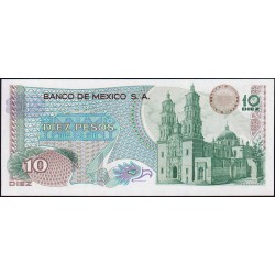 Mexique - Pick 63i_1 - 10 pesos - Série 1EQ - Préfixe Q - 18/02/1977 - Etat : NEUF